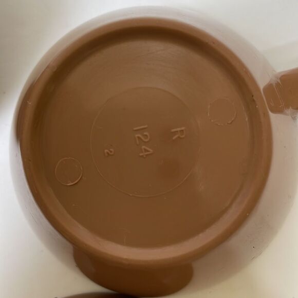 VINTAGE MELMAC PROLON‎ CUPS IN BROWN - Picture 6 of 6